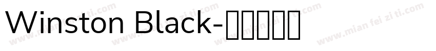 Winston Black字体转换